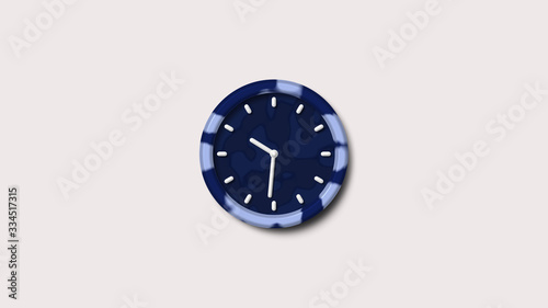 New blue dark army design clock icon,army clock icon,Wall clock icon