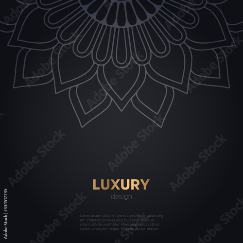luxury mandala dark design background