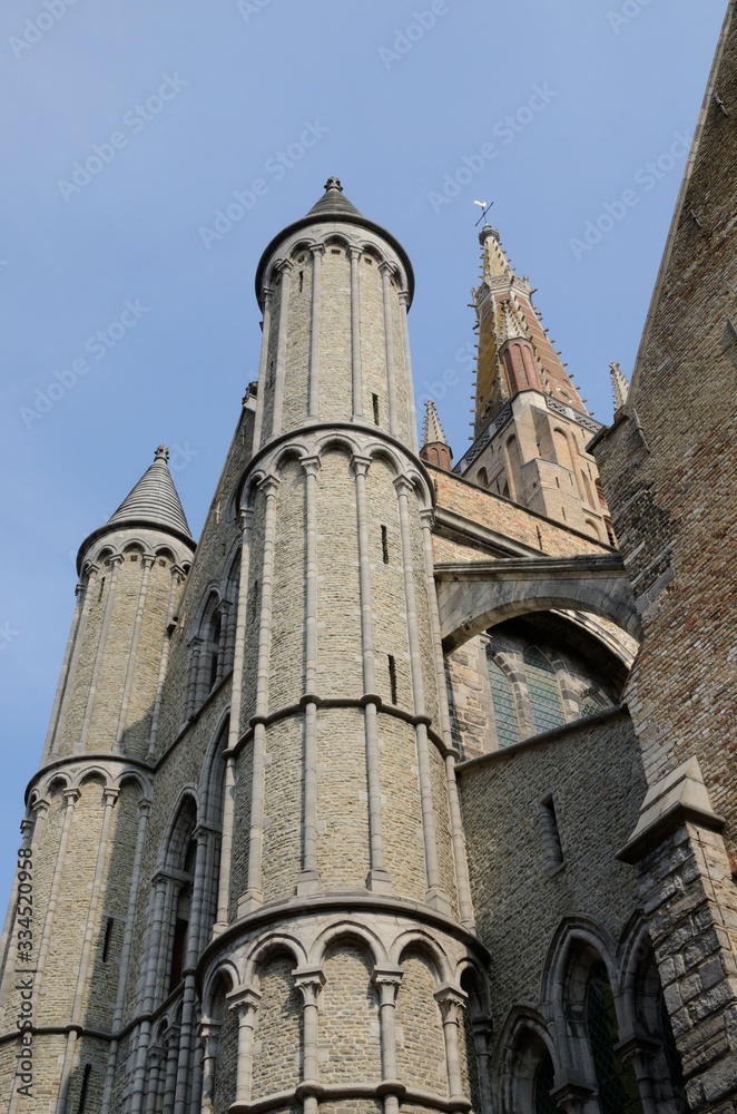 Church tower in Brugge