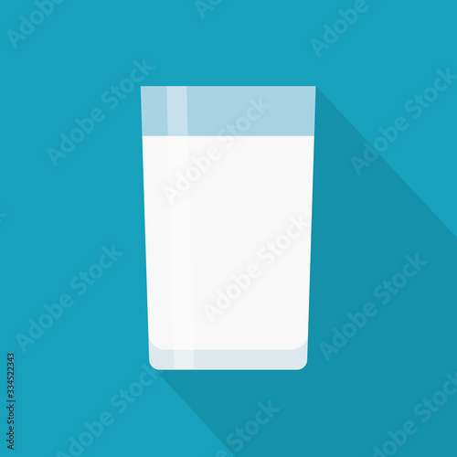 glass of milk icon - vector illustration