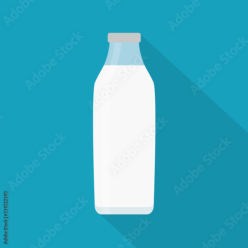 bottle of milk icon - vector illustration