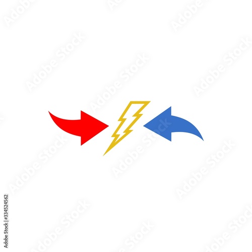 Wallpaper Mural Opposition icon isolated on white background. Conflict of interest icon Torontodigital.ca