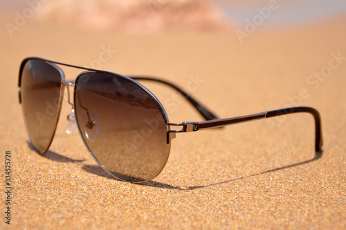 sunglasses on the beach