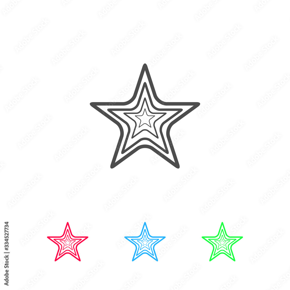 Star icon flat. Star icon flat.