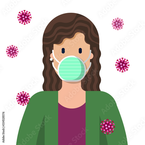 a nice character with protective mask