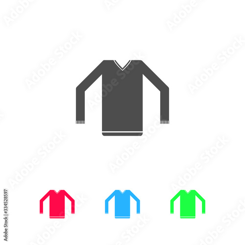 Sweater icon flat.