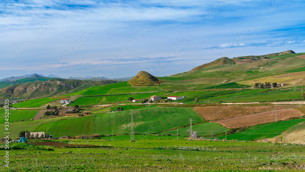 spring landscapes in Sicily, Italy