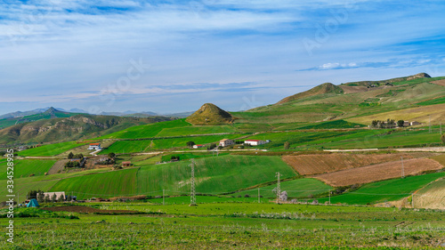 Obraz na płótnie spring landscapes in Sicily, Italy w salonie