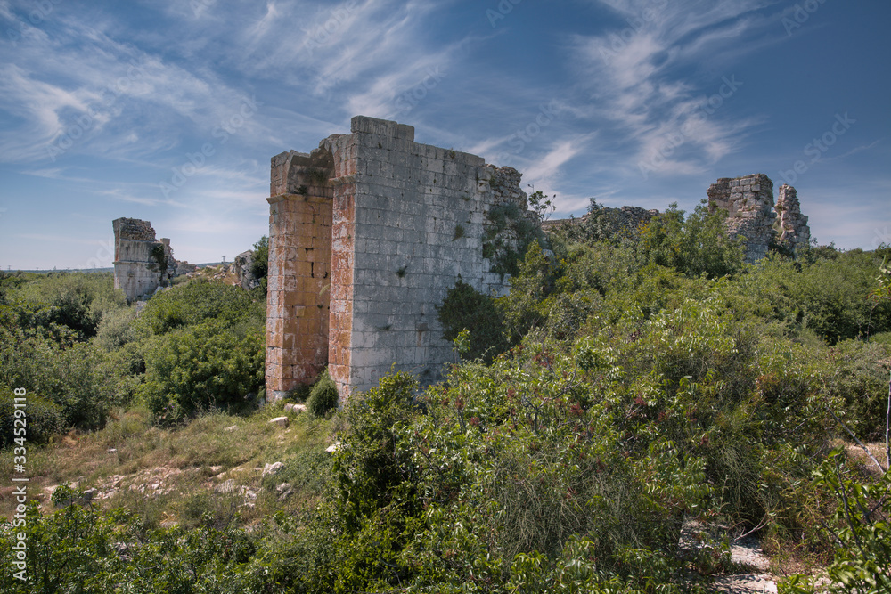 Ruins of roman villa in Akkale, Akdeniz,Turkey