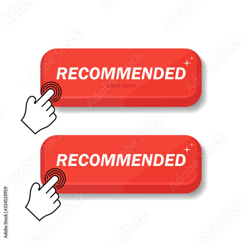 Recommended icon is red. I recommend a click for the client. I recommend the linear mark with a day's push of a finger. Sign the brand recommended. The best tag for a great brand.