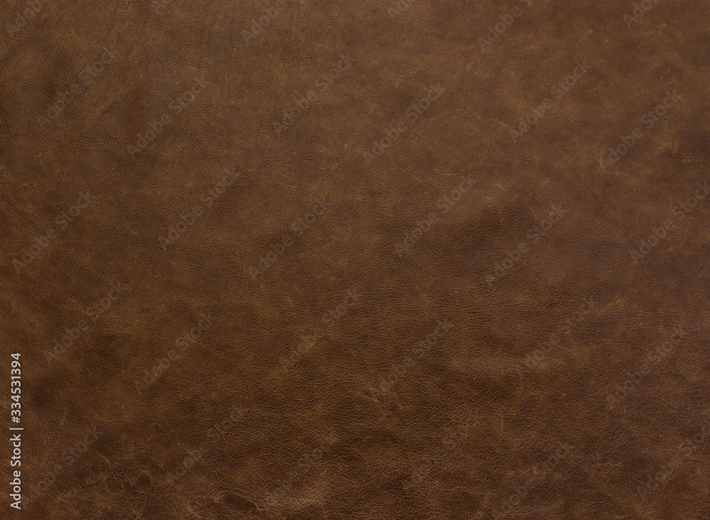 Natural brown leather texture for leather crafting, fashion and interior design