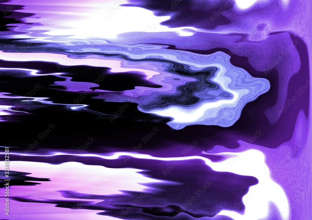 Violet abstract landscape with water ripple effect and soft natural