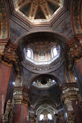 interior of the cathedral in Poland