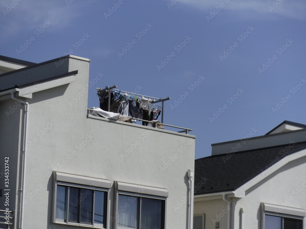 屋上の洗濯物  ～  Rooftop laundry