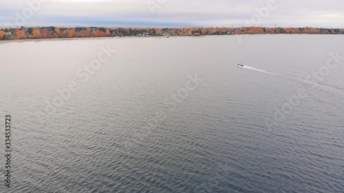 Boat returning to coast