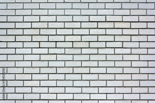 Close-up texture of the white brick wall. Abstract background.