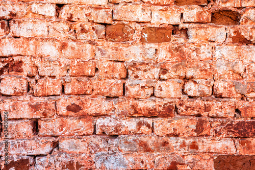 Red brick wall as background texture
