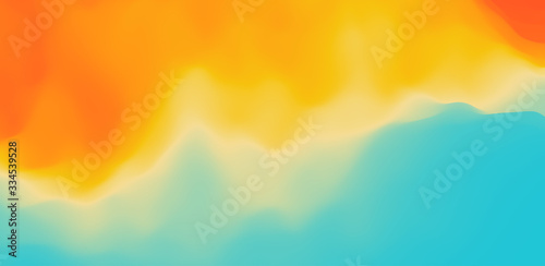 Abstract wavy background with dynamic effect. Color gradients for design. Vector Illustration. © Login