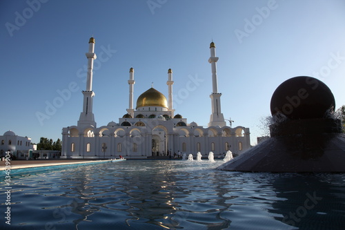 Astana, Kazakhstan. View of the mosque