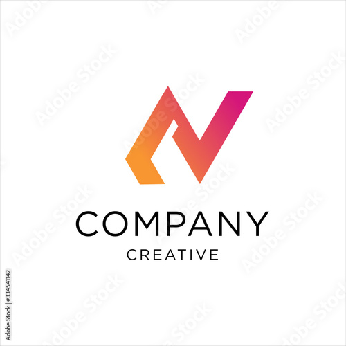 Free Download Letter N logo icon design template elements - GFXLoad