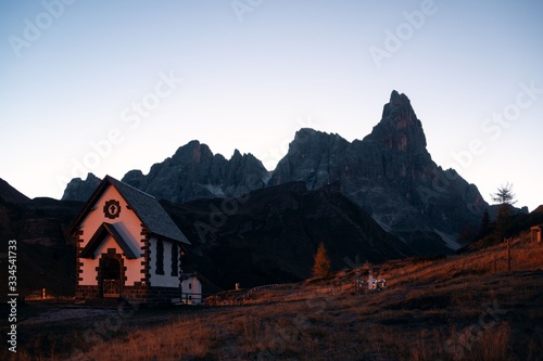 Dolomites village church