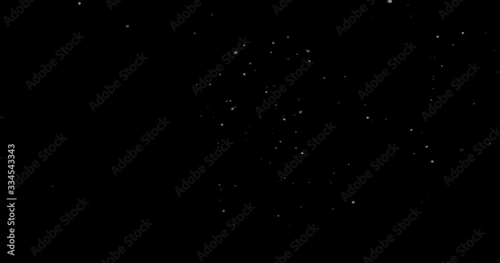 Flying dust particles on a black background Flying dust particles on a black background