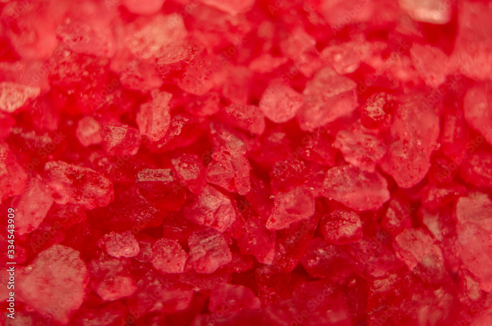 Red crystals close-up. Macro photography Red crystals close-up. Macro photography