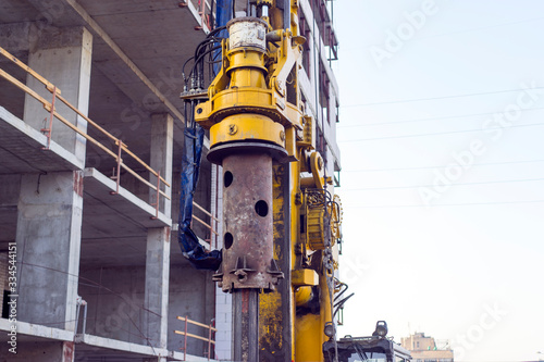 pile crane construction and building