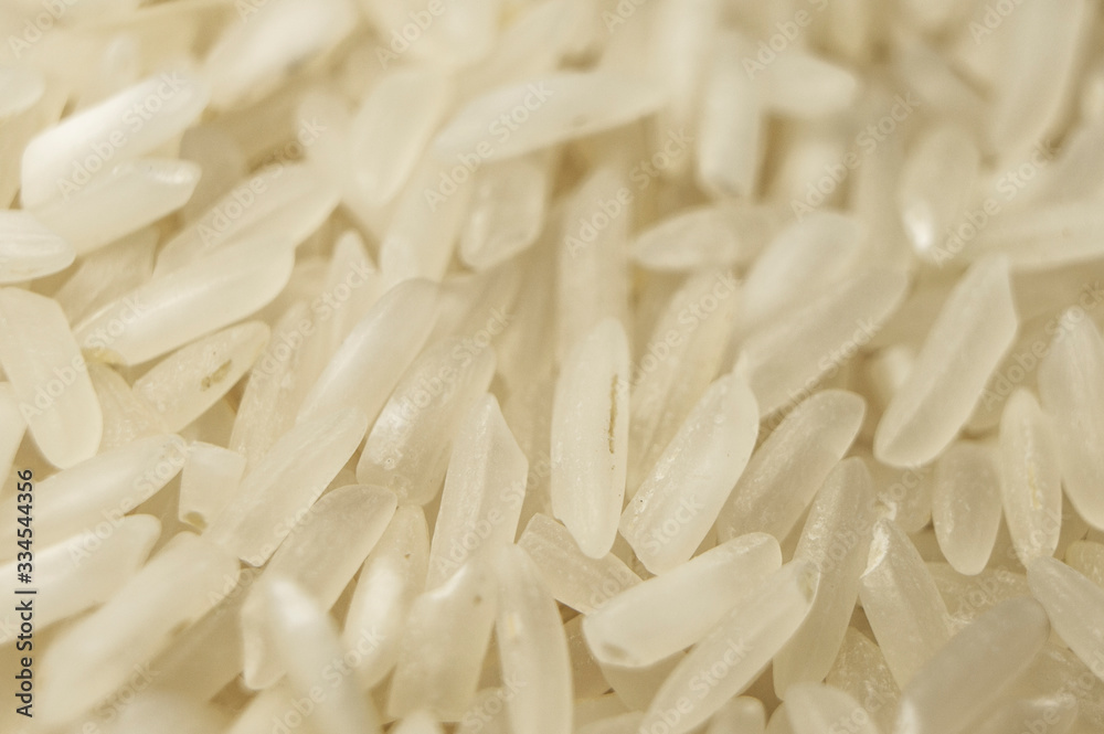 Groats white rice porridge white closeup. Macro photography Groats white rice porridge white closeup. Macro photography