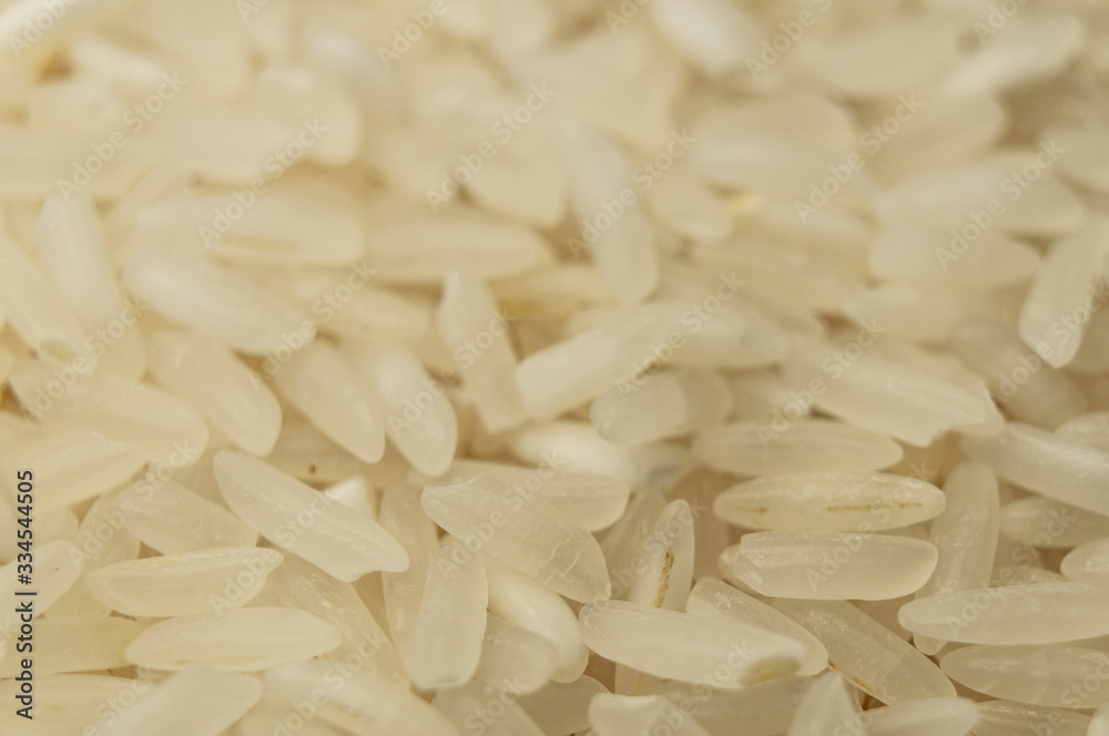 Groats white rice porridge white closeup. Macro photography Groats white rice porridge white closeup. Macro photography