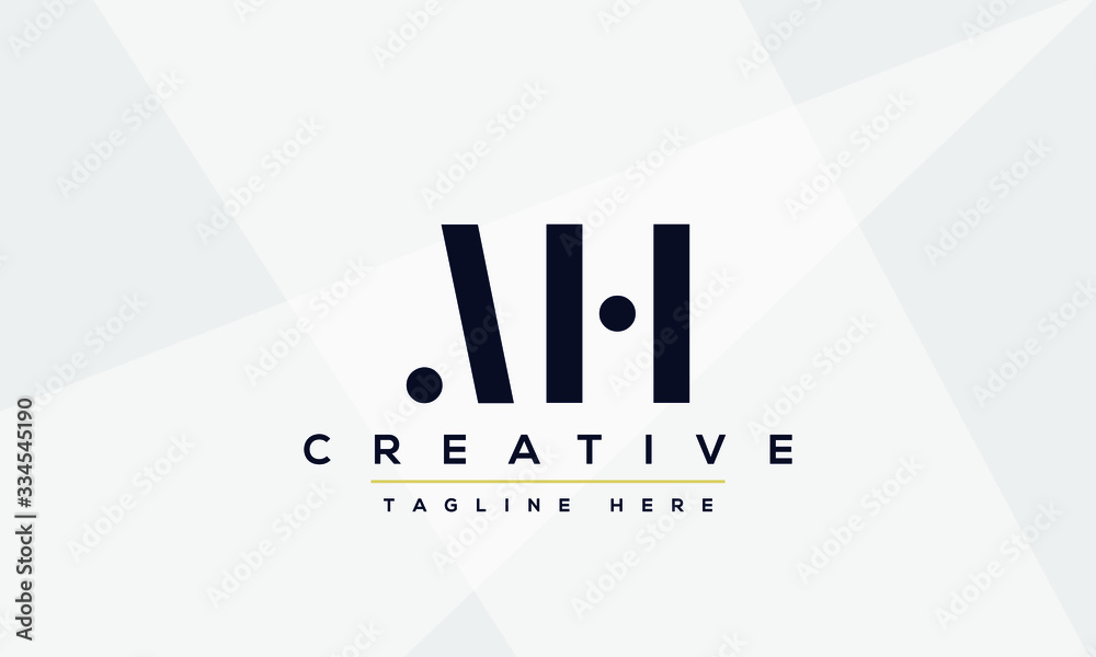 AH Letter Logo Design. Creative Modern A H Letters icon vector ...