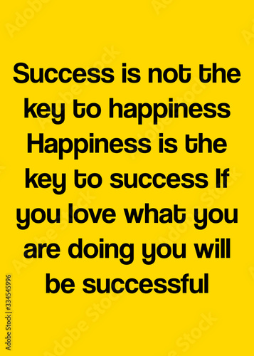 Quotes motivational success in yellow background for wallpaper, texture, poster, and more.