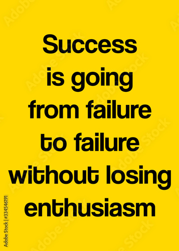 Quotes motivational success in yellow background for wallpaper, texture, poster, and more.