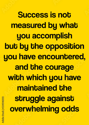 Quotes motivational success in yellow background for wallpaper, texture, poster, and more.