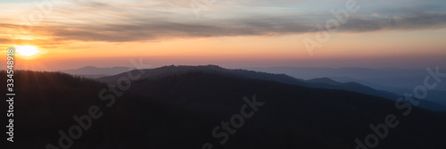 Sunset in the Matra Mountains, Hungary