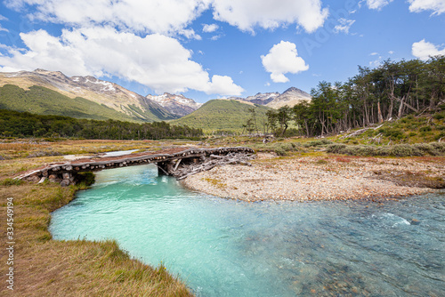 River at the trail to Esmerald Lake - Ushuaia, Argentina