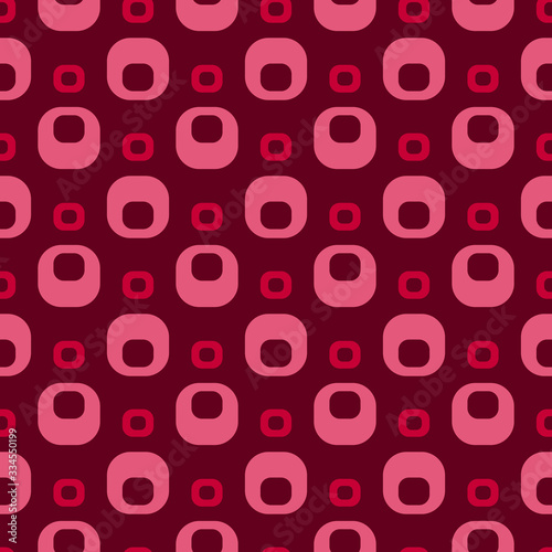 Midcentury geometric retro design. Timeless seamless pattern.