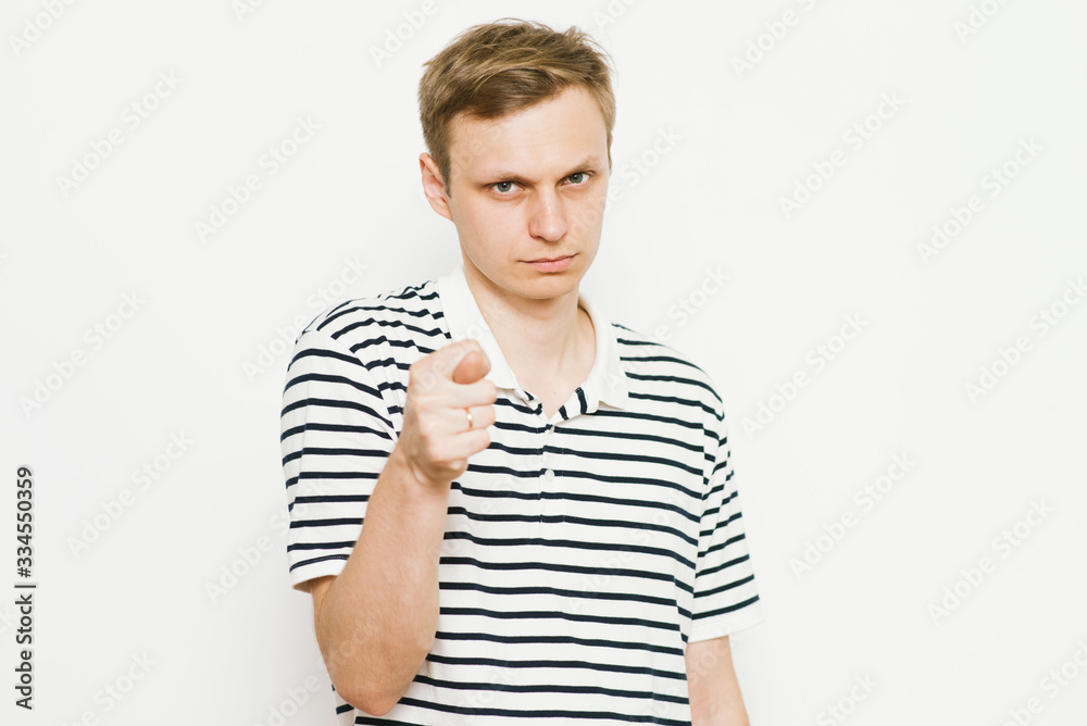 man shows a fig at the man shows a fig at the