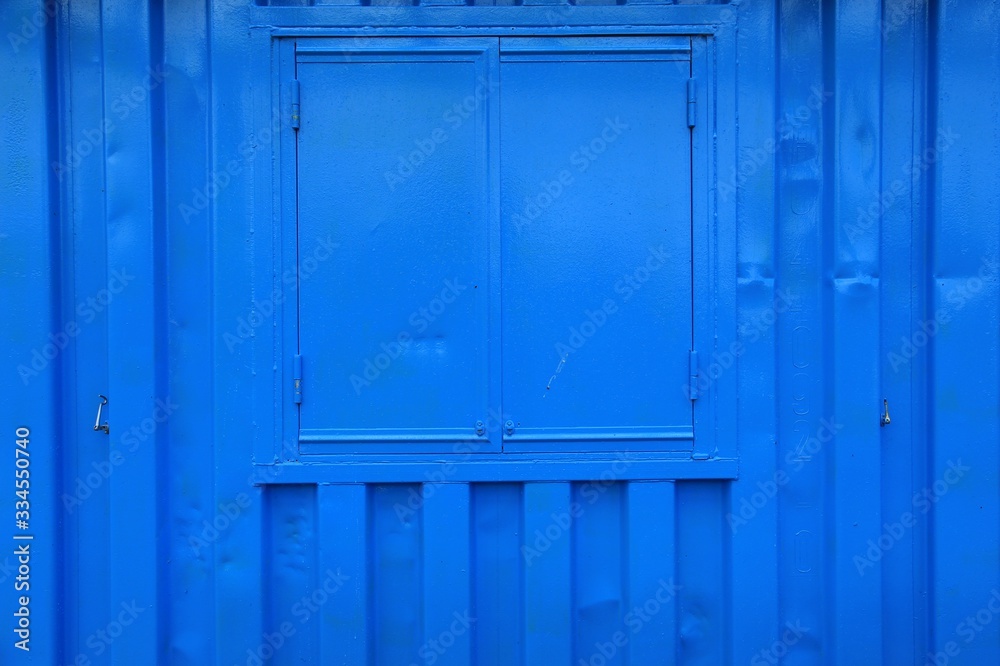 Blue Window Shutter and Wall Blue Window Shutter and Wall