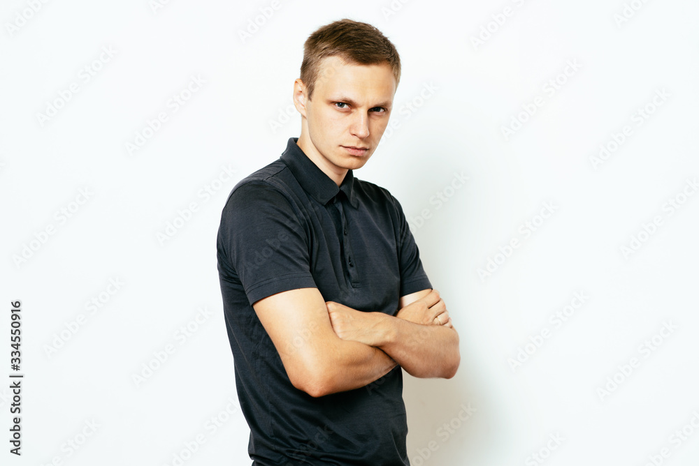 Portrait of a man arms folded Portrait of a man arms folded