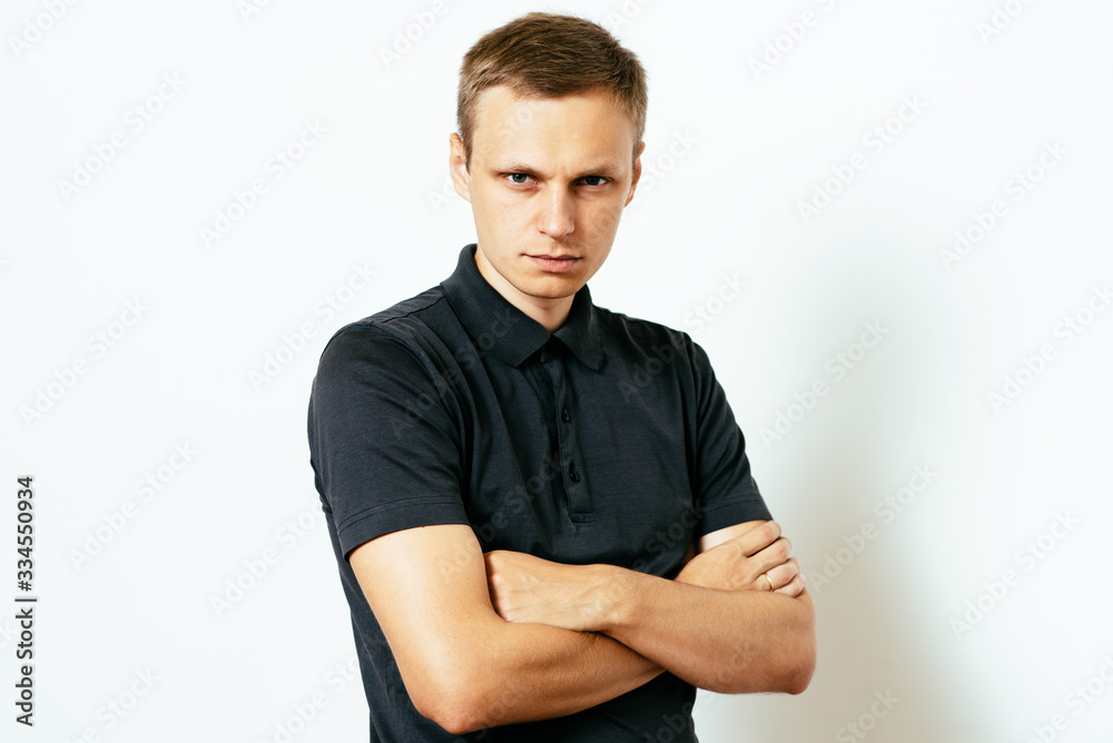 Portrait of a man arms folded Portrait of a man arms folded