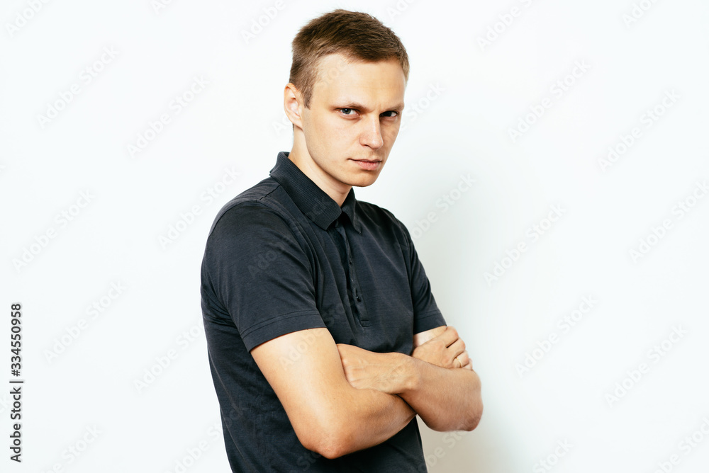 Portrait of a man arms folded Portrait of a man arms folded