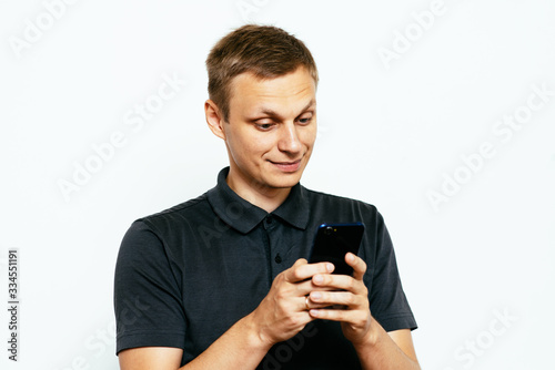 A man with a smartphone