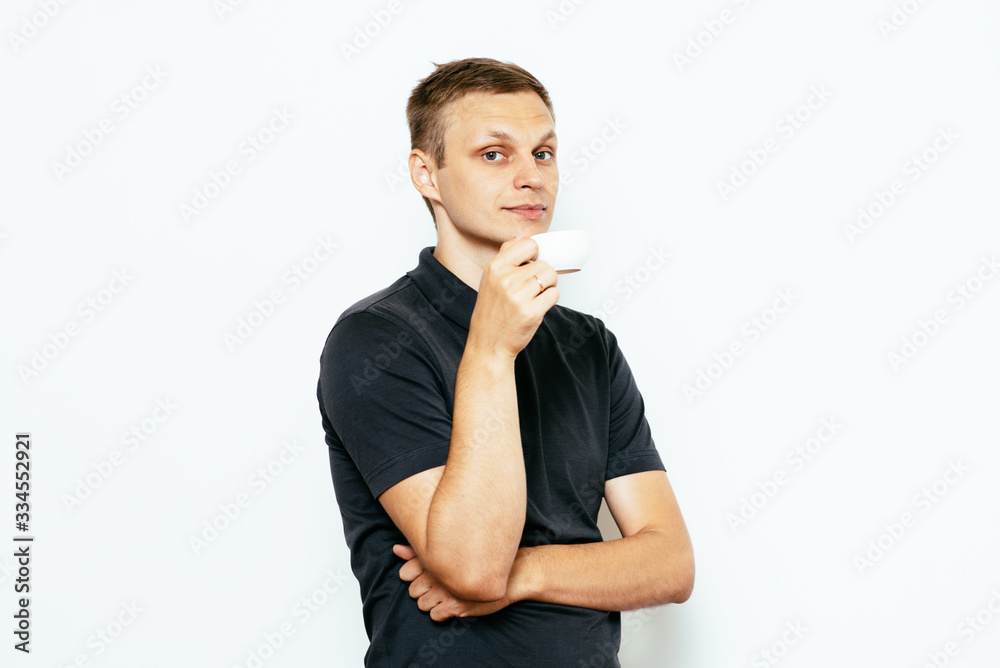 Man with cup Man with cup