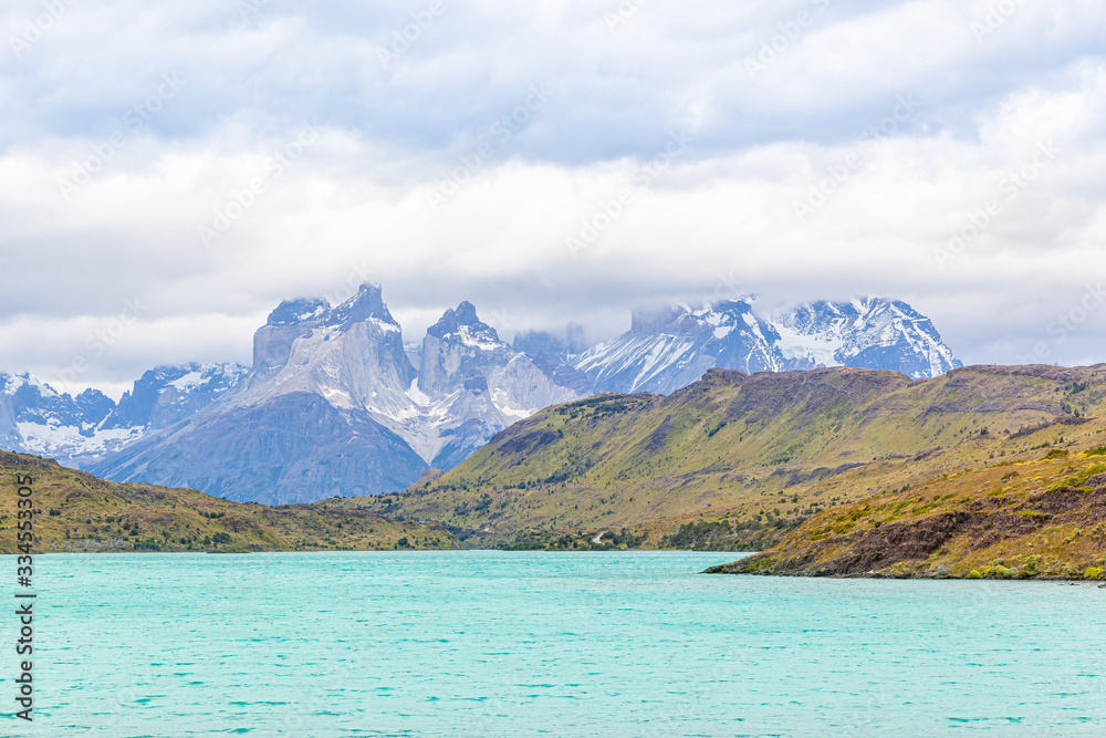 Landscape of Pehoe Lake - Torres del Paine National Park