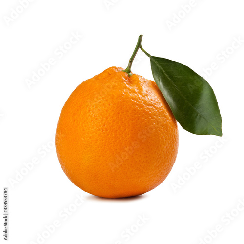 Orange from Sicily – "Tarocco Nucellare" Cultivar – Isolated on White Background