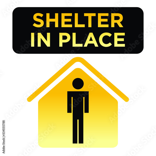 Shelter in Place sign - MAN
