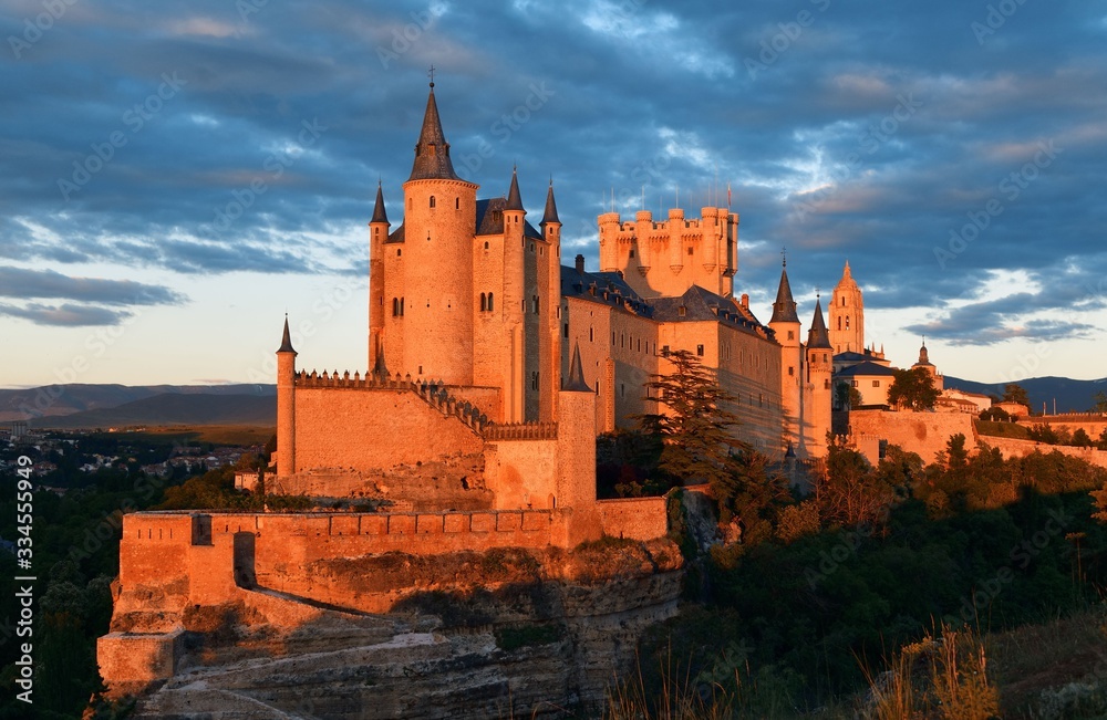 Alcazar of Segovia sunset