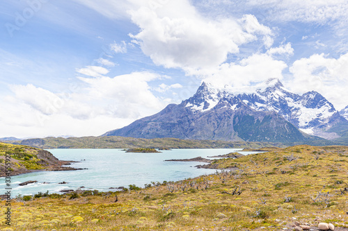 Landscape of "Los Cuernos" (The Horns in English) - Torres del Paine National Park