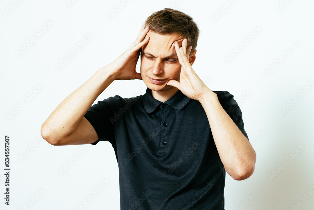 Fototapeta premium headache in men